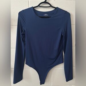 Contour Navy Long Sleeve Bodysuit size Large